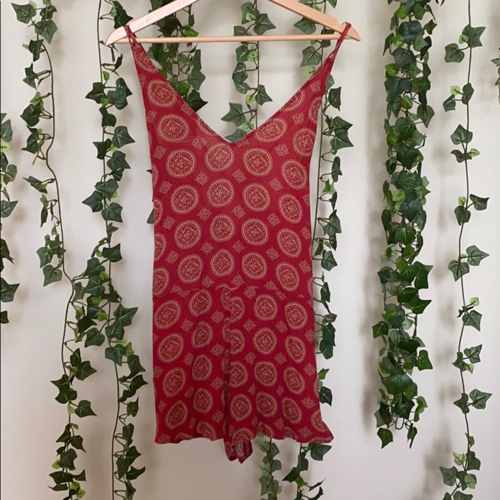 American Threads Red Romper